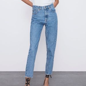Zara Blue Mom Jeans